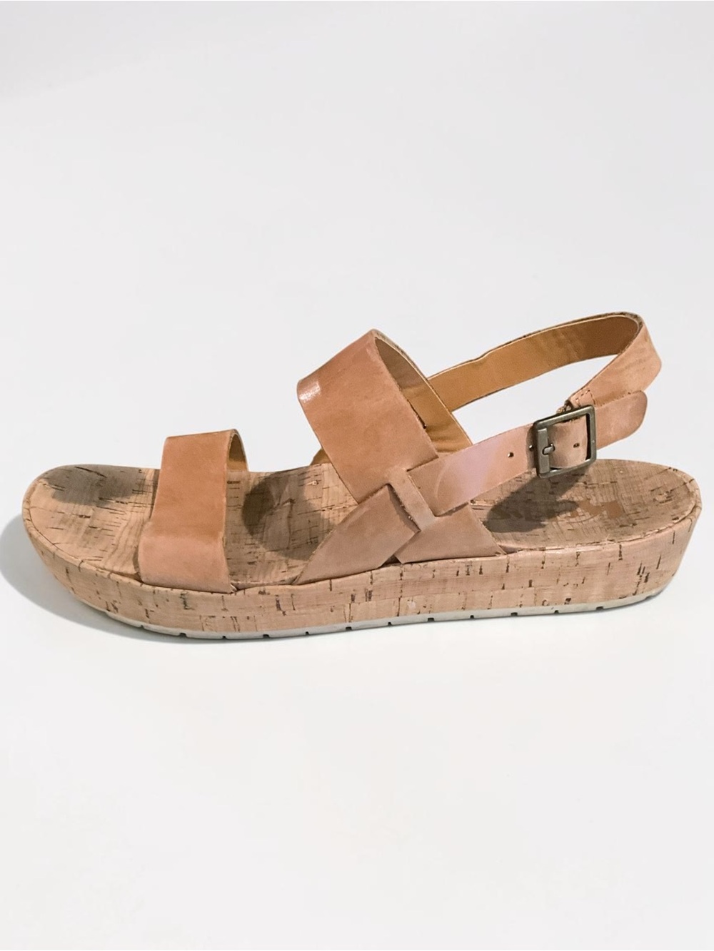 Kork-Ease Divinity Sandals Women’s Size 9M Honey Leather Small Wedge